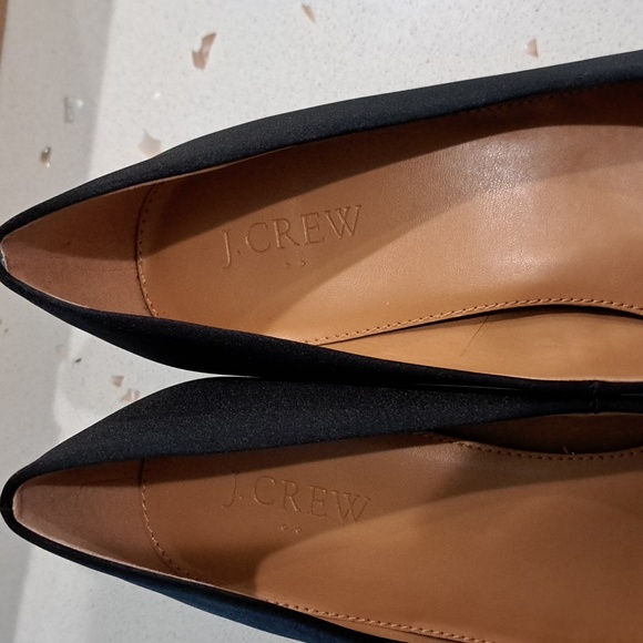 NIB J. Crew black satin pumps - Picture 10 of 12